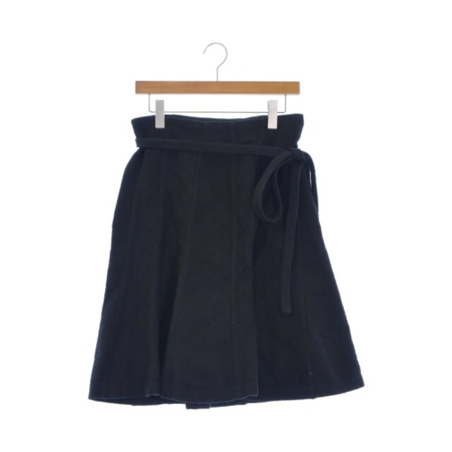 トリココムデギャルソン ひざ丈スカート レース ウエストゴム 黒 トリココムデギャルソン ひざ丈スカート レース ウエストゴム 黒