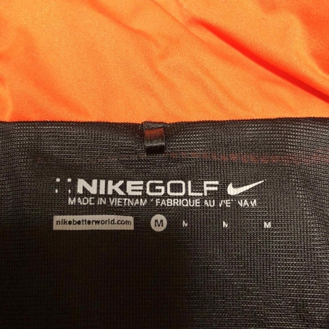 NIKE(ナイキ)のNIKE GOLF 半袖ブルゾン　オレンジ　Mサイズ スポーツ/アウトドアのゴルフ(ウエア)の商品写真