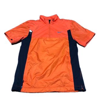 ナイキ(NIKE)のNIKE GOLF 半袖ブルゾン　オレンジ　Mサイズ(ウエア)