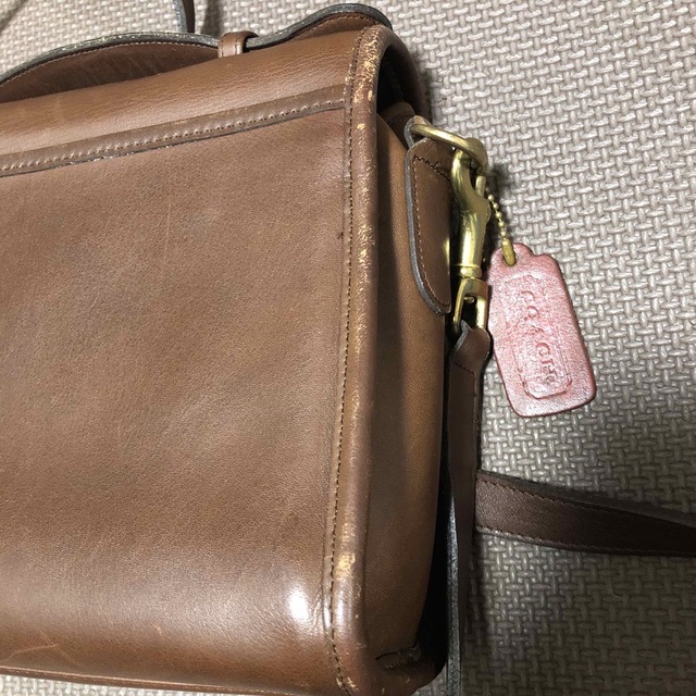 COACH(コーチ)のOLD COACH 2way レザーバッグ　ダークブラウン レディースのバッグ(ショルダーバッグ)の商品写真