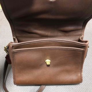 COACH   OLD COACH 2way レザーバッグ ダークブラウンの通販 by