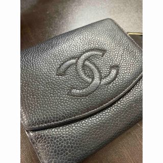 シャネル(CHANEL)のCHANEL 財布　キャビアスキン　二つ折り(財布)