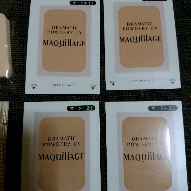 MAQuillAGE(マキアージュ)のマキアージュ　ファンデーションサンプル　2セット　スポンジ、BB付き コスメ/美容のベースメイク/化粧品(ファンデーション)の商品写真