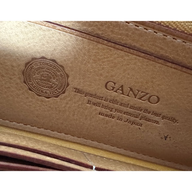 GANZO(ガンゾ)のGANZO シンブライドル ラウンドファスナー 長財布 ダークブラウン 焦茶 メンズのファッション小物(長財布)の商品写真