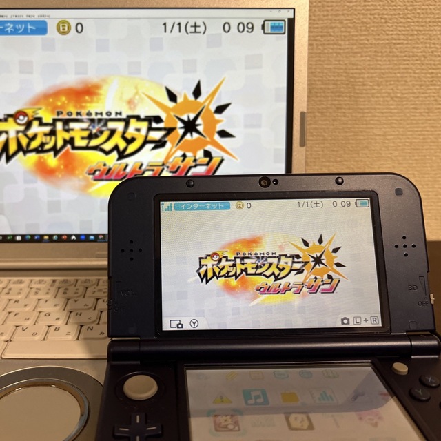 任天堂(ニンテンドウ)の偽トロキャプチャー機能付きニンテンドーnew3DS LL メタリックブルー エンタメ/ホビーのゲームソフト/ゲーム機本体(携帯用ゲーム機本体)の商品写真