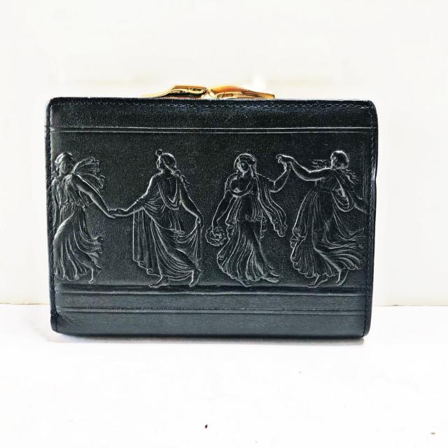 WEDGWOOD(ウェッジウッド)のウェッジウッド 2つ折り財布 - 黒 がま口 レディースのファッション小物(財布)の商品写真