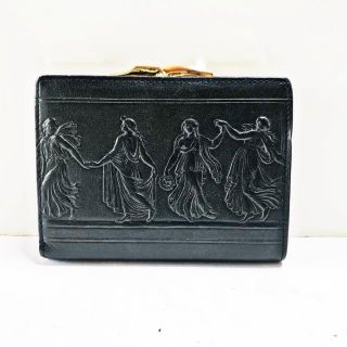 ウェッジウッド(WEDGWOOD)のウェッジウッド 2つ折り財布 - 黒 がま口(財布)