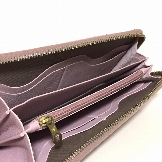 IL BISONTE(イルビゾンテ)のイルビゾンテ 長財布 - ピンク レザー レディースのファッション小物(財布)の商品写真