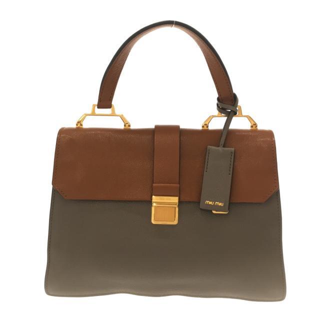 【再入荷】 - miumiu ミュウミュウ レザー R1108C ハンドバッグ ハンドバッグ 【再入荷】 - miumiu ミュウミュウ レザー R1108C ハンドバッグ ハンドバッグ