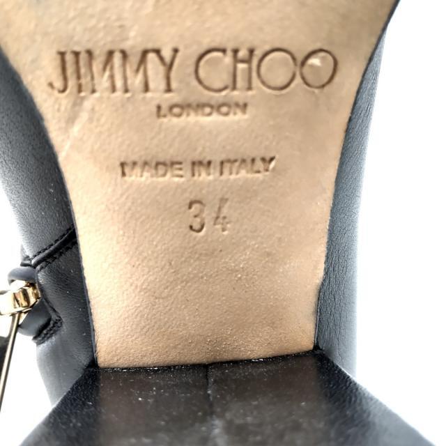 JIMMY CHOO(ジミーチュウ)のジミーチュウ ショートブーツ 34 - 黒 レディースの靴/シューズ(ブーツ)の商品写真