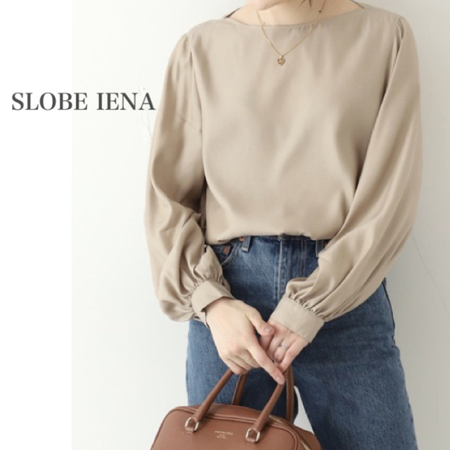 SLOBE IENA(スローブイエナ)のSLOBE IENA スローブイエナ＊キュプラ プルオーバー ブラウス レディースのトップス(シャツ/ブラウス(半袖/袖なし))の商品写真