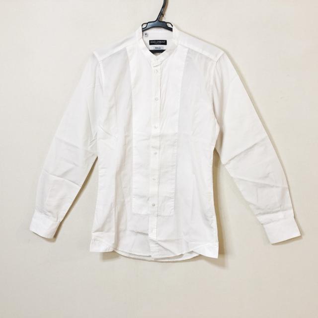 DOLCE&GABBANA(ドルチェアンドガッバーナ)のドルチェアンドガッバーナ 長袖シャツ - 白 メンズのトップス(シャツ)の商品写真