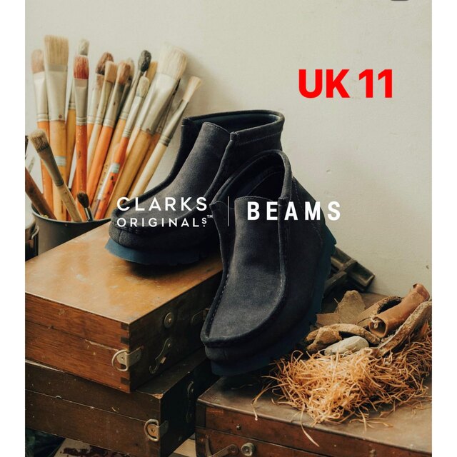 Clarks(クラークス)のClarks×BEAMS別注GORE-TEXワラビー ダークネイビー UK11 メンズの靴/シューズ(ブーツ)の商品写真