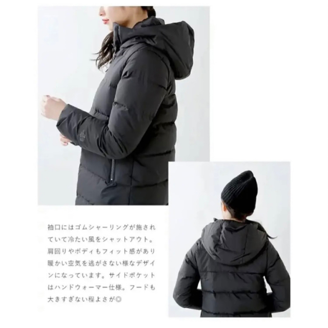 THE NORTH FACE(ザノースフェイス)のノースフェイス　ウィンドストッパーダウンシェルコートSサイズ黒 レディースのジャケット/アウター(ダウンコート)の商品写真