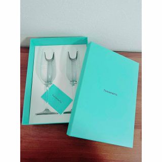 ティファニー(Tiffany & Co.)の【新品】TIFFANY&Co. カデンツ シャンパングラス ペア(グラス/カップ)