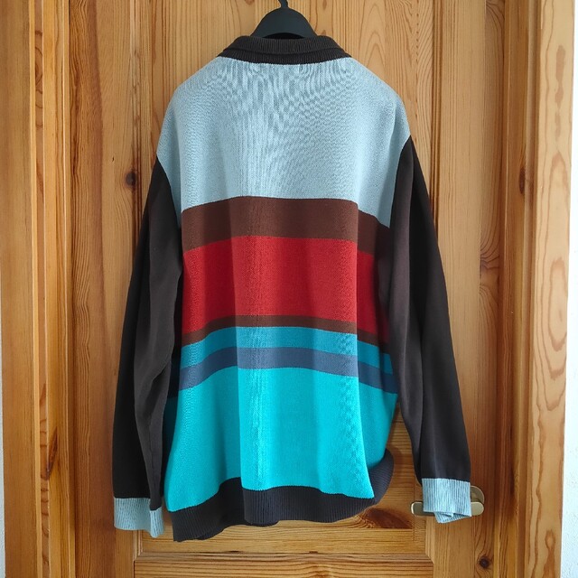 TTT_MSW 22AW Border knit Cardigan