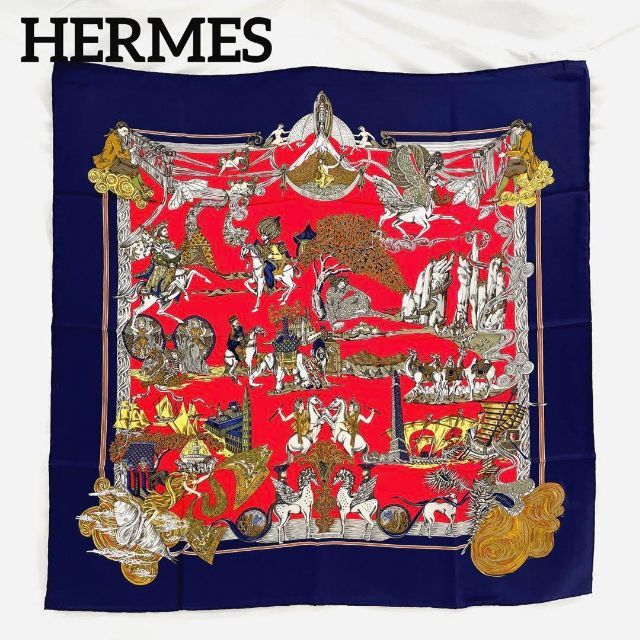 Hermes - エルメス HERMES カレ90 絹糸の赴くままに スカーフ シルク ストールの通販 by niko's shop｜エルメス