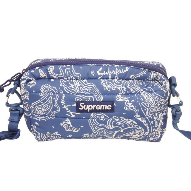 Supreme Puffer Side Bag "Blue Paisley"