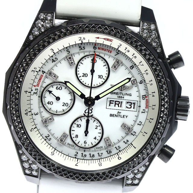 ☆美品 ★箱付き【BREITLING】ブライトリング ベントレー GMT ライトボディ クロノグラフ EB0432 自動巻き メンズ_730167【ev15】