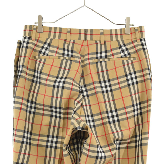 BURBERRY バーバリー ノバチェック総柄ストレートスラックス BURBERRY バーバリー ノバチェック総柄ストレートスラックス