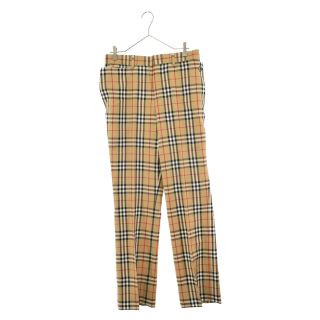 バーバリー(BURBERRY)のBURBERRY バーバリー ノバチェック総柄ストレートスラックスパンツ 8022545 ブラウン(その他)