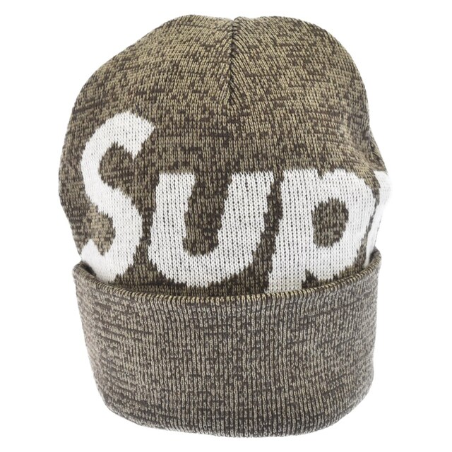 205センチ横幅SUPREME シュプリーム 21AW Big Logo Beanie ビッグロゴビーニー ニットキャップ ブラウン