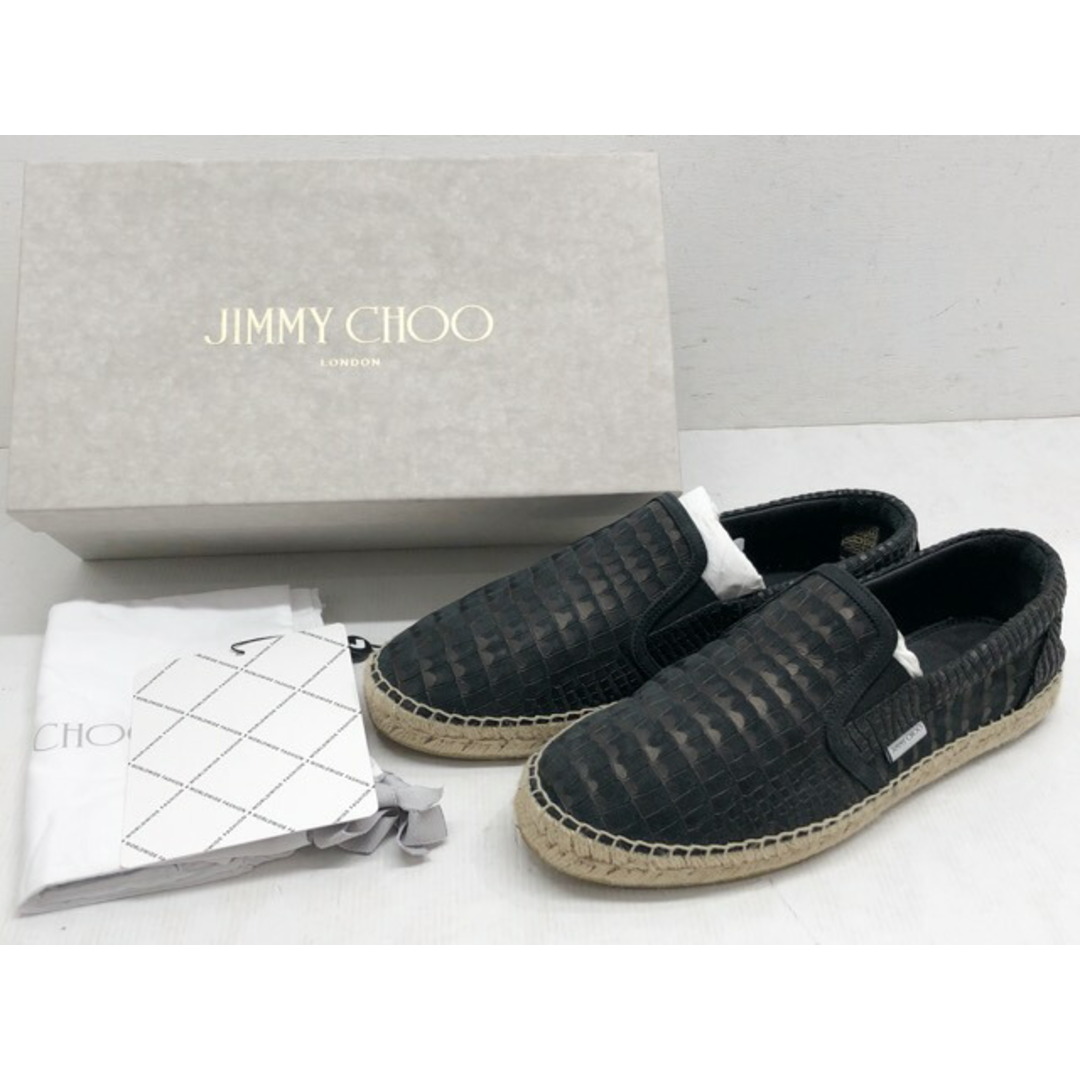 レア♡【JIMMY CHOO/ジミーチュウ】クロコ?模様スリッポン-