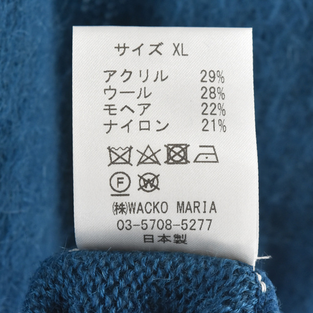 WACKO MARIA ワコマリア 22AW MOHAIR KNIT CARDIGAN モヘア