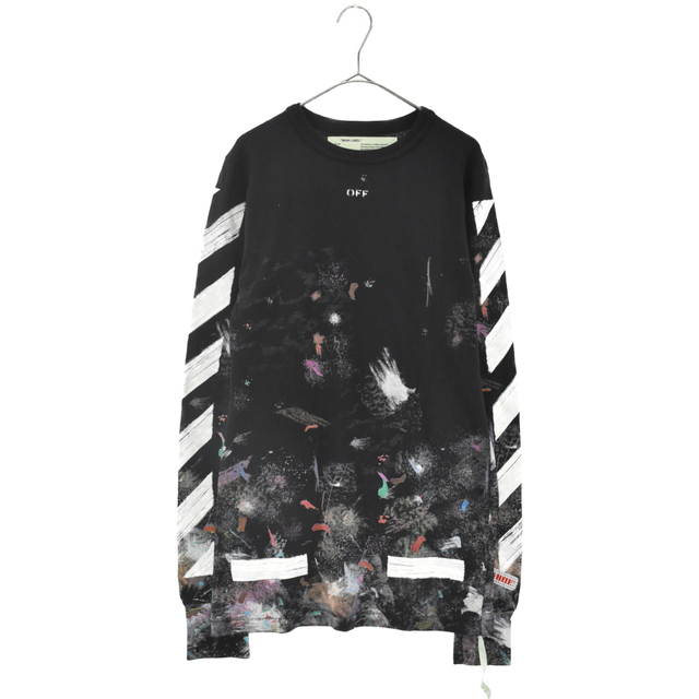 OFF-WHITE オフホワイト 17AW DIAG GALAXY BRUSHED L/S TEE