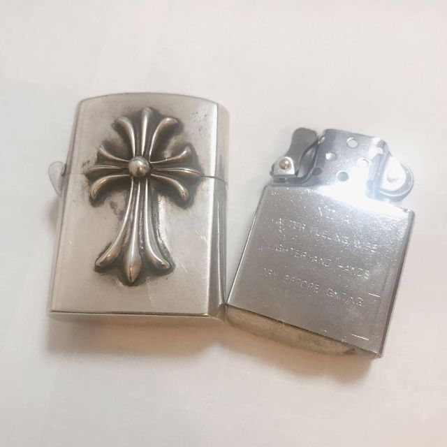 Chrome Hearts(クロムハーツ)のヒムロック様専用クロムハーツ 2000刻印 ZIPPO starring 純銀 メンズのファッション小物(タバコグッズ)の商品写真