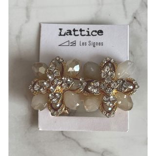 リリーブラウン(Lily Brown)のlattice イヤリング☺︎フラワー　花　ピンク　パーティー(イヤリング)