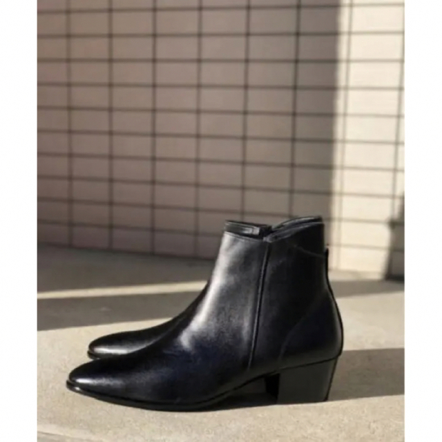 靴/シューズ【Chikashitsu + SELECT】leather heel boots