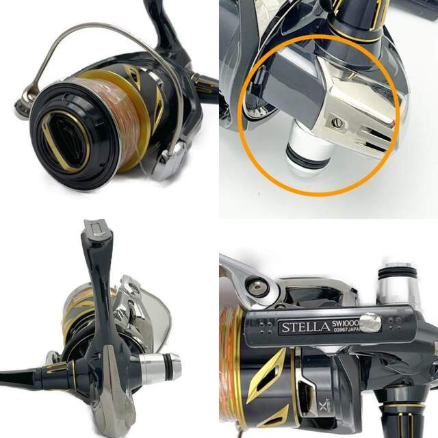 ★★SHIMANO シマノ 19 STELLA SW 10000PG スピニングリール 03967 ラインストッパー/ハンドルノブ付