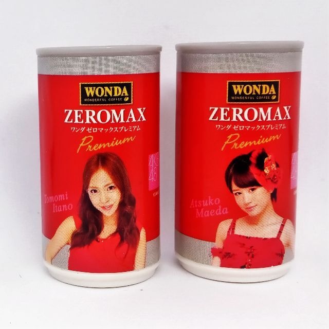 アサヒ(アサヒ)のアサヒ飲料　WONDA × AKB48 デザイン缶マグネット　２種類 エンタメ/ホビーのタレントグッズ(アイドルグッズ)の商品写真