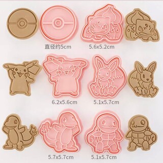 ポケモン☆クッキー型 6個セット(調理道具/製菓道具)