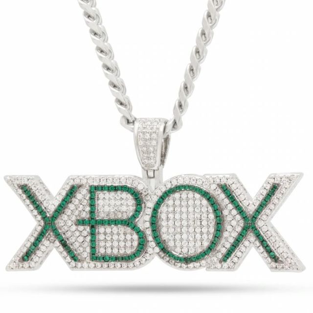 公式商品/国内未発売】XBOX KING ICE ネックレス ホワイトゴールド-
