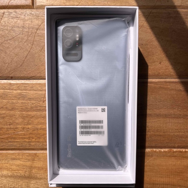 Softbank(ソフトバンク)の【新品】Redmi Note 10T ブラック　ソフトバンク スマホ/家電/カメラのスマートフォン/携帯電話(スマートフォン本体)の商品写真