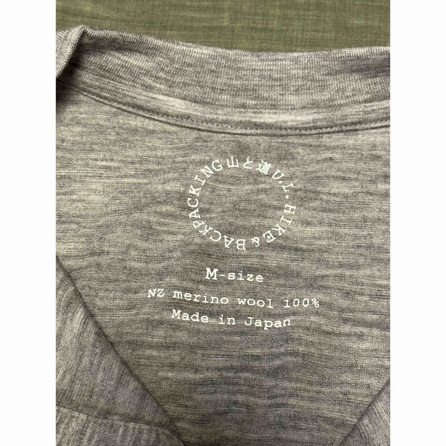 山と道 メリノ ヘンリーネック Tシャツ 1