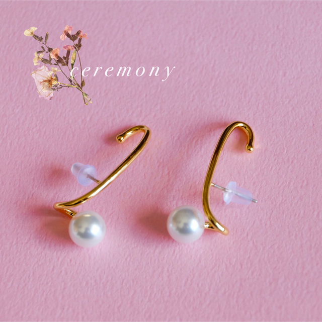 IENA(イエナ)のNo.P2308⌇cuff pierce ❪gold❫ ⌇925post レディースのアクセサリー(ピアス)の商品写真