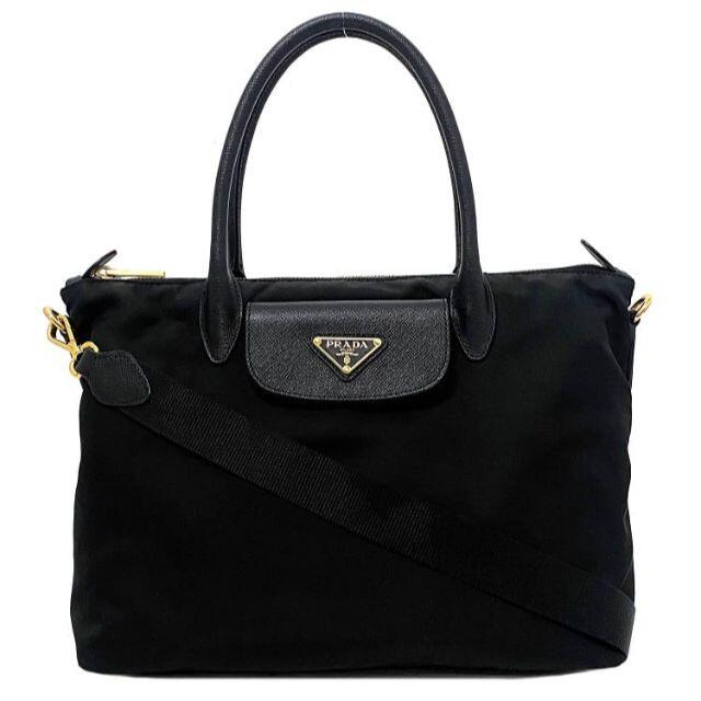 春のコレクション - PRADA プラダ 美品 ゴールド ブラック バッグ 2way