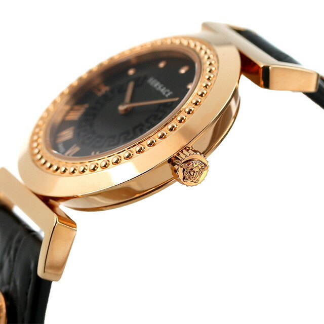 VERSACE(ヴェルサーチ)の【新品】ヴェルサーチ VERSACE 腕時計 レディース P5Q80D009S009 バニティ クオーツ ブラックxブラック レディースのファッション小物(腕時計)の商品写真