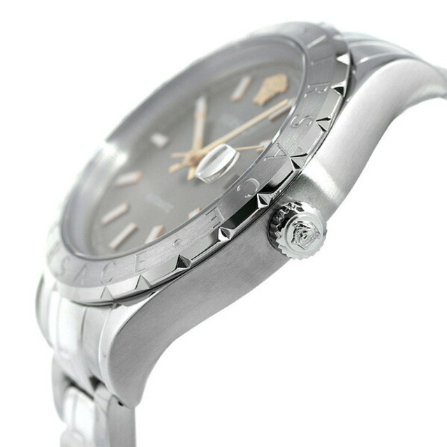 ヴェルサーチ VERSACE 腕時計 メンズ VEZI00119 ヘレニウム 42mm HELLENYIUM 42mm 自動巻き（手巻き付） グレーxシルバー アナログ表示