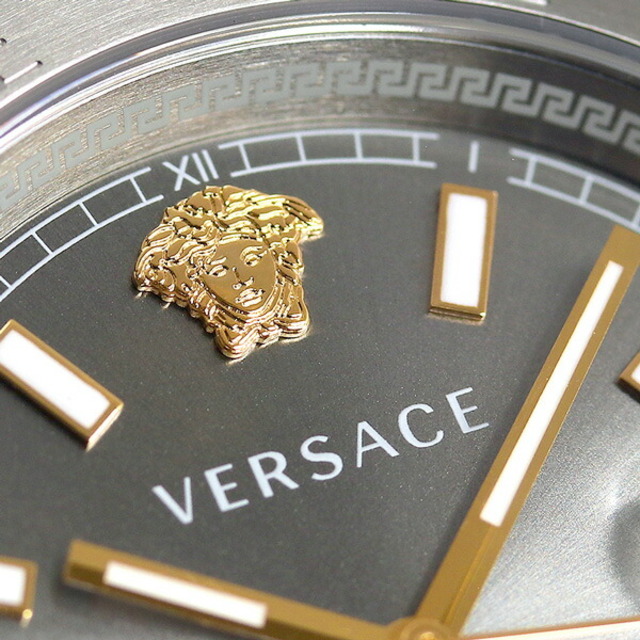 ヴェルサーチ VERSACE 腕時計 メンズ VEZI00119 ヘレニウム 42mm HELLENYIUM 42mm 自動巻き（手巻き付） グレーxシルバー アナログ表示