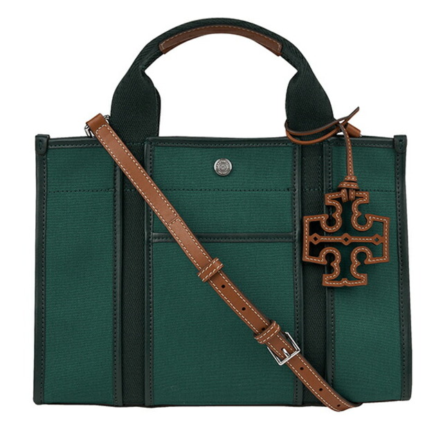 新品 トリーバーチ TORY BURCH ハンドバッグ トリーツイル ディープグリーン