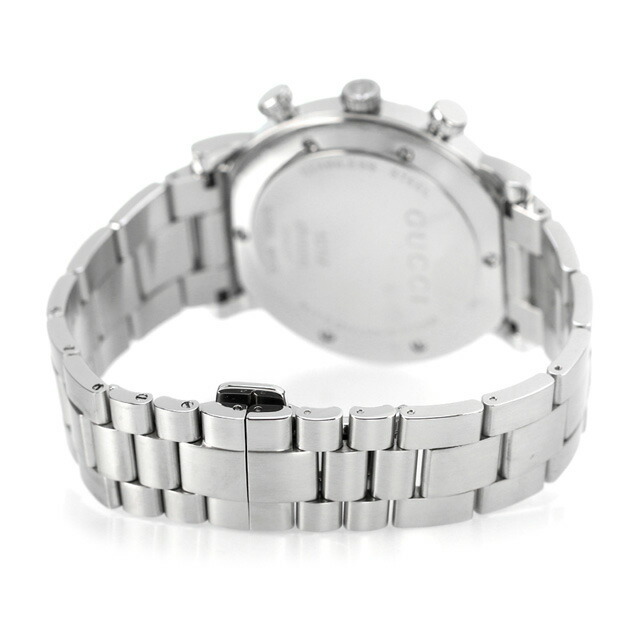 【新品】グッチ GUCCI 腕時計 メンズ YA101339 G.クロノ G.CHRONO クオーツ ホワイトxシルバー