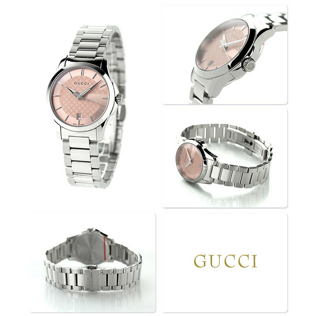Gucci - グッチ 腕時計 レディース YA126524 GUCCI クオーツ ピンクxシルバー