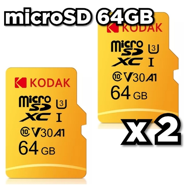 マイクロSD カード 64GB 2枚 ネコポス microSD 高速 KDK64 www