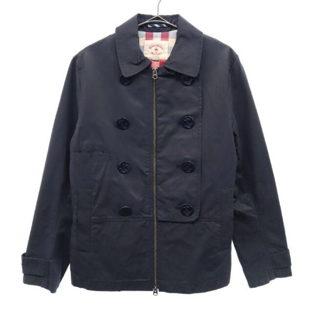 ブルックスブラザーズ ジップ ジャケット XS ネイビー Brooks Brothers マリンジャケット メンズ   【230303】49cm袖丈