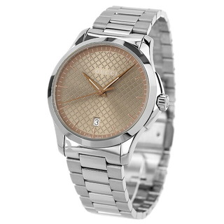 グッチ(Gucci)の【新品】グッチ GUCCI 腕時計 メンズ YA1264053 Gタイムレス 40mm G-Timeless 40mm クオーツ ブラウンxシルバー アナログ表示(腕時計(アナログ))