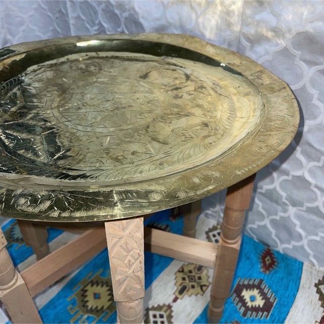 モロッコ メタル トレイ テーブルの通販 by NINE's shop｜ラクマ